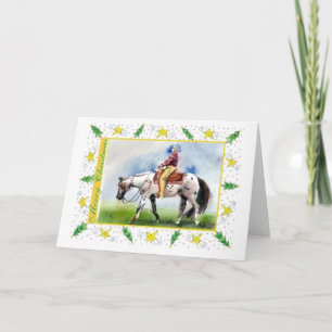 Appaloosa Western Vergnügen Blank Weihnachtskarte Feiertagskarte
