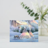 APPALOSA HORSE TIPI CAMP by SHARON SHARPE Postkarte (Stehend Vorderseite)