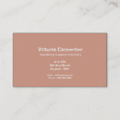 Apparel Embroidery Visitenkarte (Rückseite)