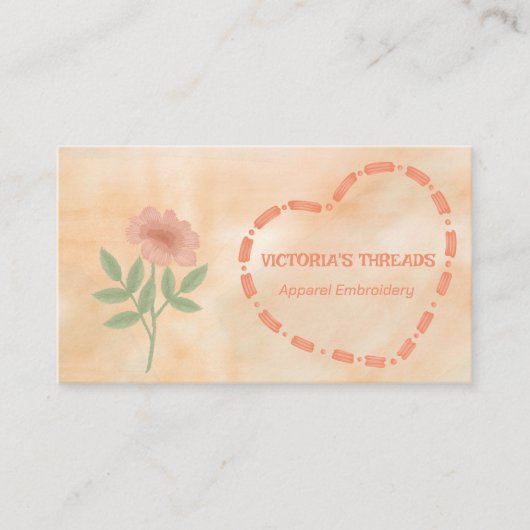 Apparel Embroidery Visitenkarte (Vorderseite)