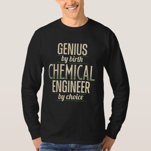 Apparel of Genius Chemical Engineer Engineering T-Shirt (Vorderseite)