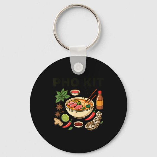 Apparel Pho Kit - Asian Vietnamese Noodle Soup Rec Schlüsselanhänger (Vorderseite)