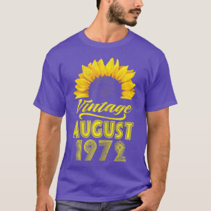 Apparel Sonnenblume Vintager August 1972 50 Bi T-Shirt