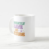 Apparently I Have an Attitude Retro Groovy  Kaffeetasse (Vorderseite Links)