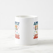 Apparently I Have an Attitude Retro Groovy  Kaffeetasse (Mittel)