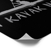 Apparently I Kayak Now Funny Kayaking Saying Kayak Poster (Ecke)