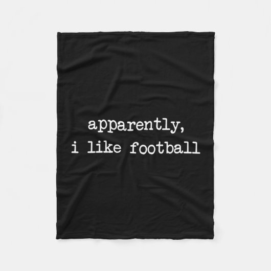 Apparently I Like Footll Touchdown Game Day Thanks Fleecedecke (Vorderseite)