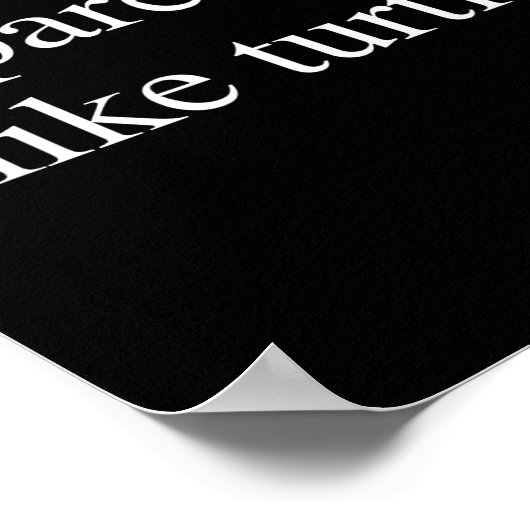 Apparently I Like Turtles Funny Turtle Lover  Poster (Ecke)