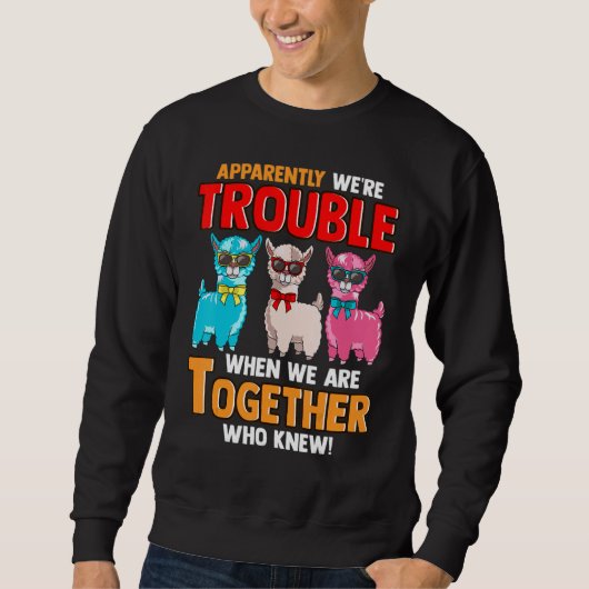 Apparently We're Trouble When We Are Together Lla Sweatshirt (Vorderseite)