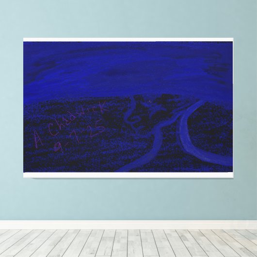 Apparition in the Sea Stretched Canvas Print Leinwanddruck (Insitu (Holzboden))