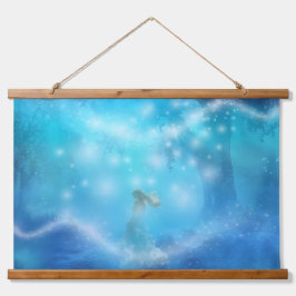 Apparitions  wandteppich mit holzrahmen