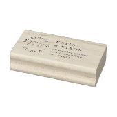 Appartementhaus und Hausnummer Chic Rücksendeadres Gummistempel (Stempel)