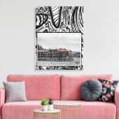 Appartements direkt am Wasser Leinwanddruck (Insitu (Wohnzimmer))