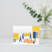 Appartementwechsel Visitenkarte (Stehend Vorderseite)