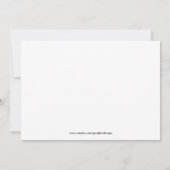 Appel Pie Birthday Einladung (Rückseite)