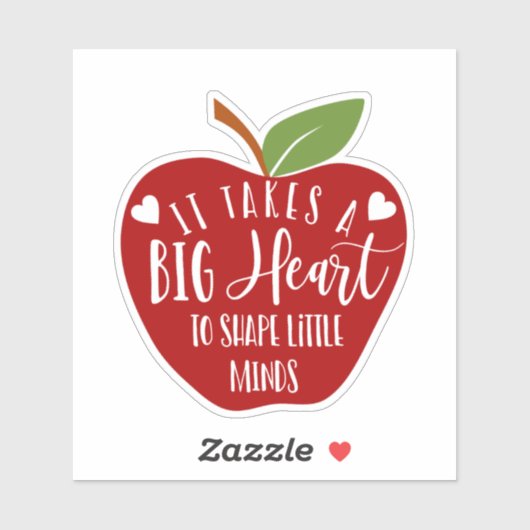 Appell für Lehrer Aufkleber (Blatt)