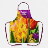 Appellante Tulip-Blume Schürze (Vorderseite)