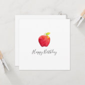 Appellarte Red Watercolor Karte (Vorderseite/Rückseite Beispiel)