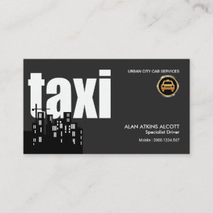 Appellation Magnificent City Silhouette Taxi Visitenkarte