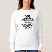 Appellername des personalisierten Lehrers, benutze Sweatshirt (Vorderseite)