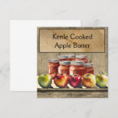 Appellettbutter, anpassbar einladung (Vorne/Hinten)