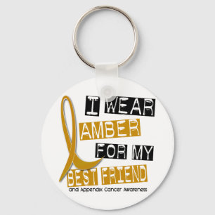 APPENDIX CANCER I Wear Amber For My Best Friend 37 Schlüsselanhänger
