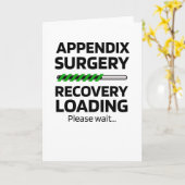 Appendix Surgery Recovery | Appendectomy Removal Karte (Gelbe Blume)