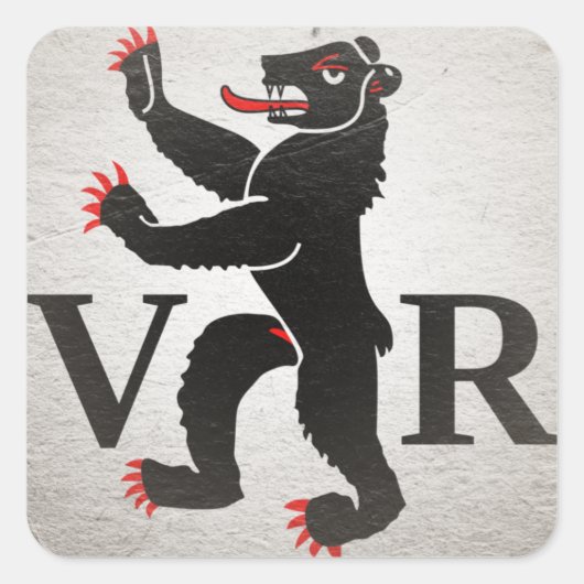 Appenzell Ausserrhoden Quadratischer Aufkleber (Vorderseite)