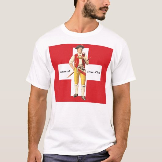 Appenzell Ethno schickes Cowherd traditionelles T-Shirt (Vorderseite)