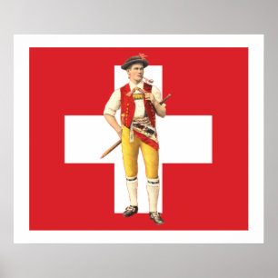 Appenzell Innerrhoden Trachten Schweizer Poster