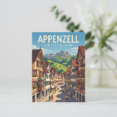 Appenzell Schweiz Postkarte (Stehend Vorderseite)