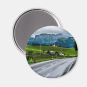 Appenzeller Alpen bei Regensturm - Schweiz Magnet (Vorderseite/Rückseite)