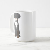 Appenzeller Sennenhund Kaffeetasse (Vorderseite Links)