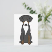 Appenzeller Sennenhund Postkarte (Stehend Vorderseite)