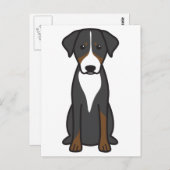 Appenzeller Sennenhund Postkarte (Vorne/Hinten)