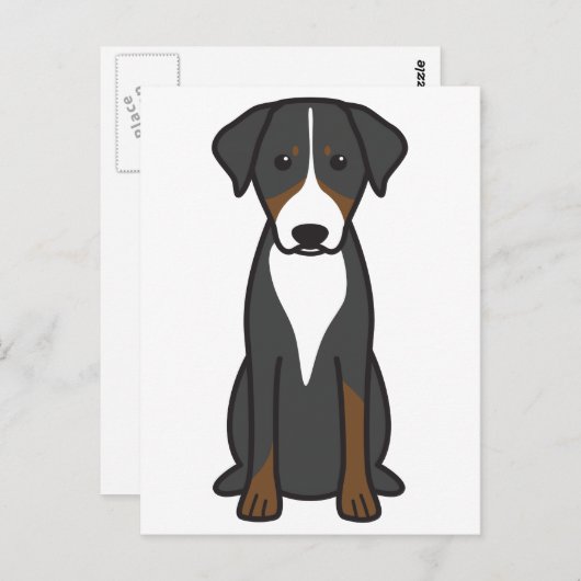 Appenzeller Sennenhund Postkarte (Vorne/Hinten)