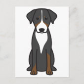 Appenzeller Sennenhund Postkarte (Vorderseite)