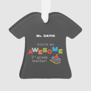 Appetit des dritten Grade Teacher Ornament