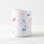 Appetitive Makaronen in Aquarellfarben-Spritzern Kaffeetasse (Mittel)