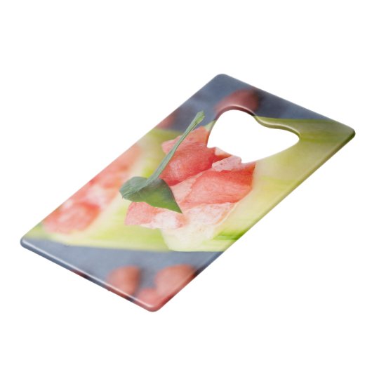 Appetizer Kreditkarten Flaschenöffner (Rückseite Schrägansicht)