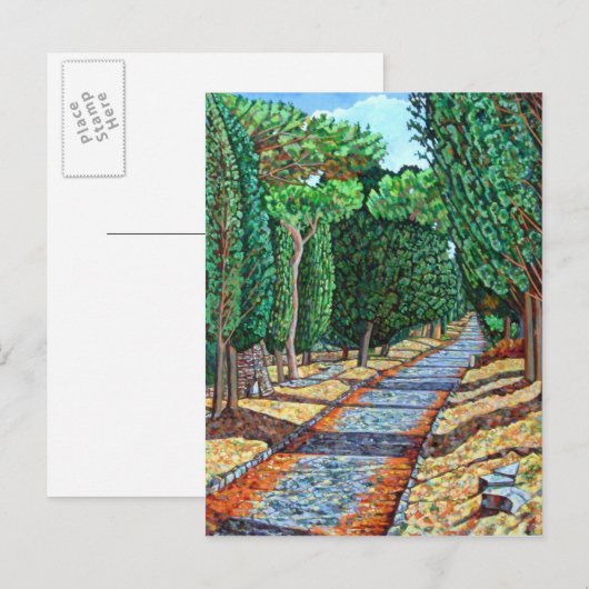 Appia Antica Postkarte (Vorne/Hinten)