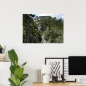 Appistoki Falls and Peak at Glacier National Park Poster (Heimbüro)