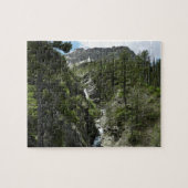Appistoki Falls and Peak at Glacier National Park Puzzle (Horizontal)