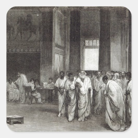 Appius Claudius Quadratischer Aufkleber (Vorderseite)