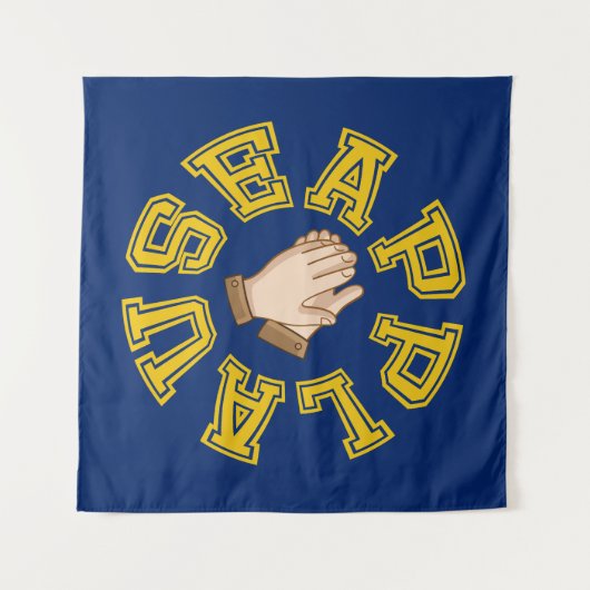 Applaus Wandteppich (Vorderseite (Horizontal))