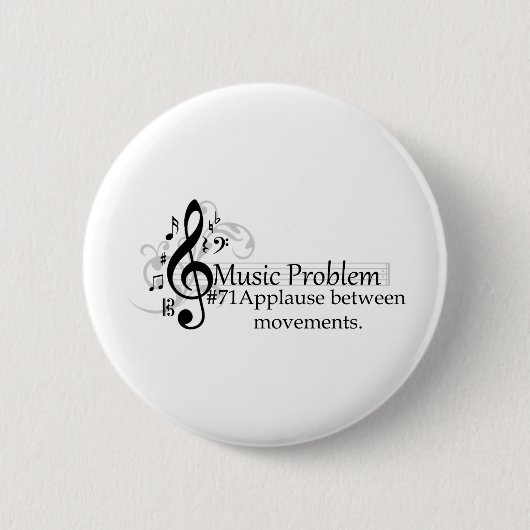 Applaus zwischen Bewegungen Button (Vorderseite)