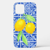 Apple 12 Phone Case, Summer Lemons + Italienische Case-Mate iPhone Hülle (Rückseite)