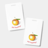 Apple 3-d ausweis (Vorder- & Rückseite)