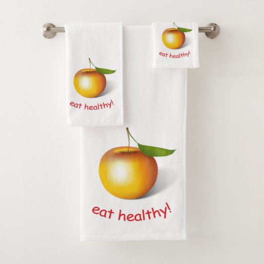 Apple 3-d badhandtuch set (Insitu)