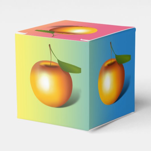 Apple 3-d geschenkschachtel (Vorderseite)